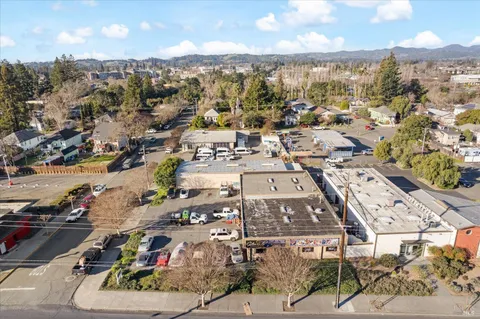 an aerial view of a city