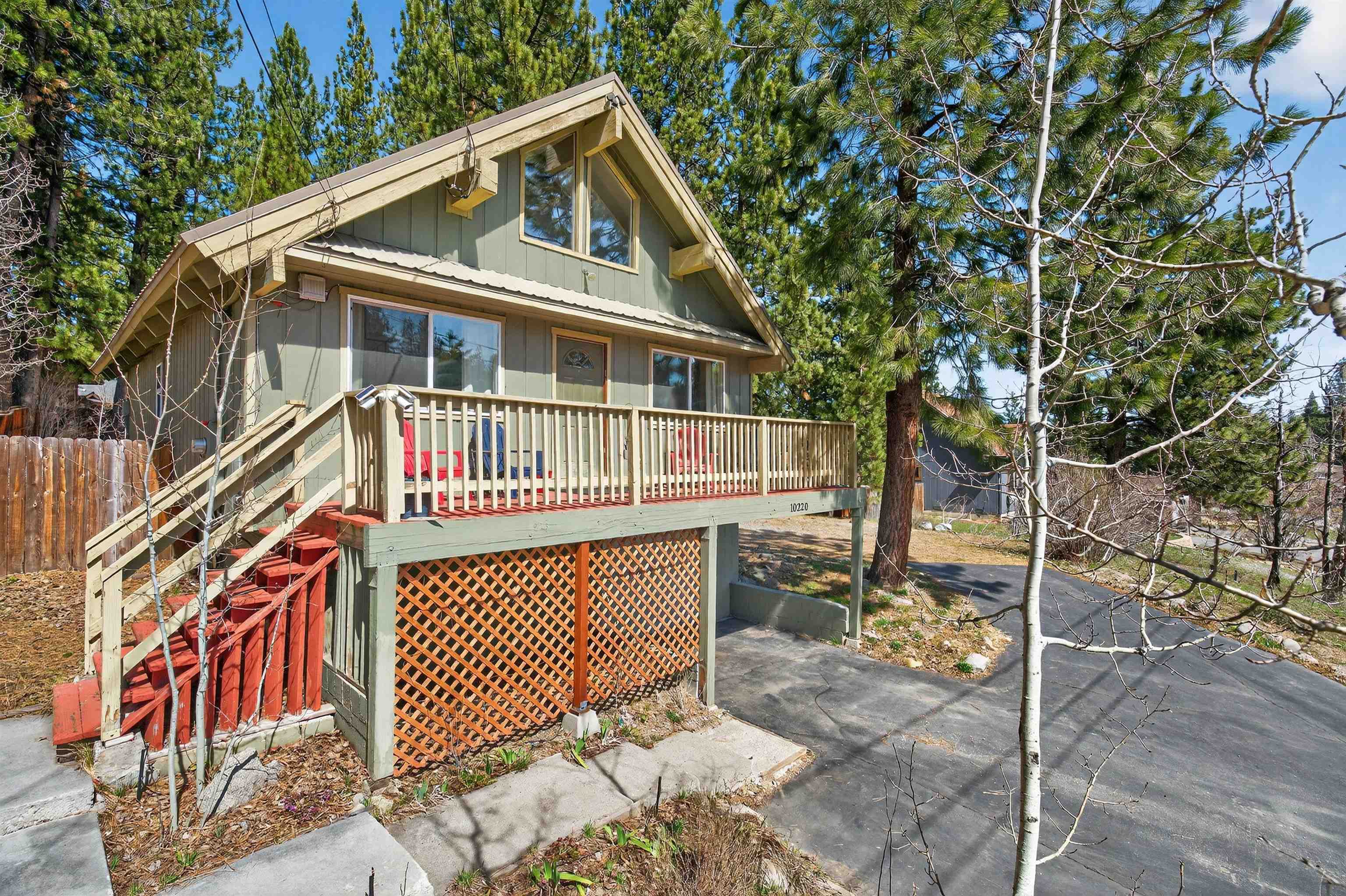 10220 Columbine Road Truckee, CA 96161 - Photo 2 of 28 a view of a house with wooden fence