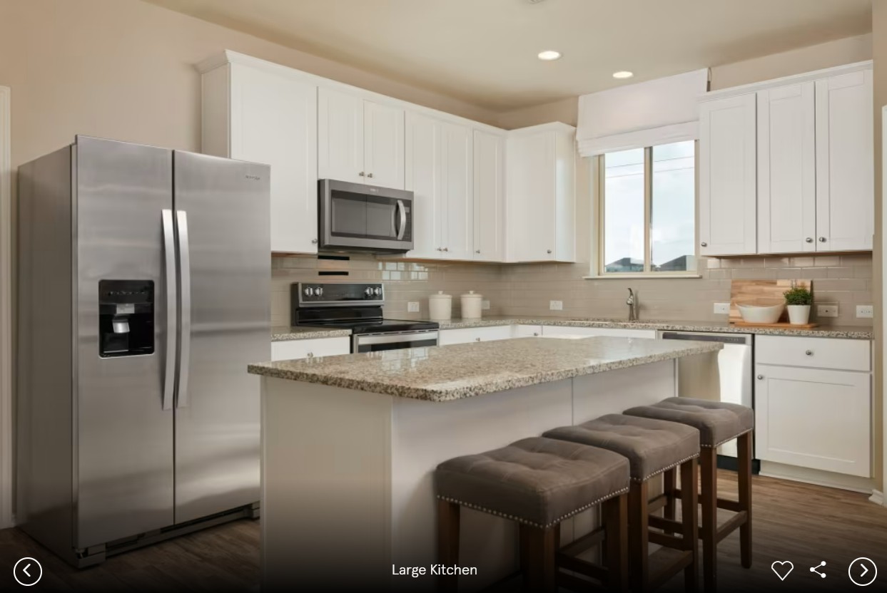 3005 Dimmit Drive Temple, TX 76501 - Photo 5 of 10 a kitchen with stainless steel appliances granite countertop a refrigerator a stove a sink a dining table and chairs