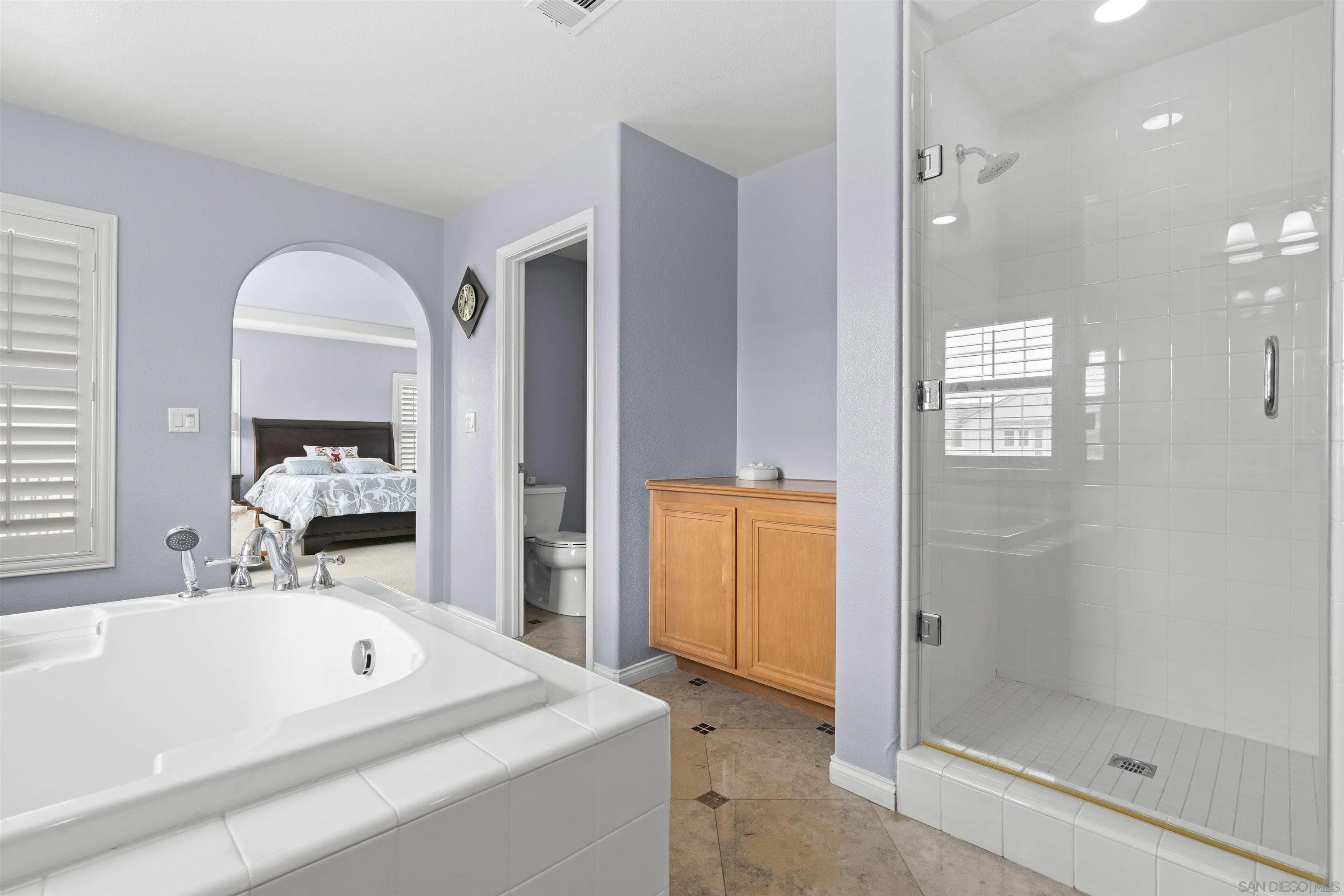 840 Luminara Way San Marcos, CA 92078 - Photo 37 of 57 a en suite bathroom with a tub sink and shower