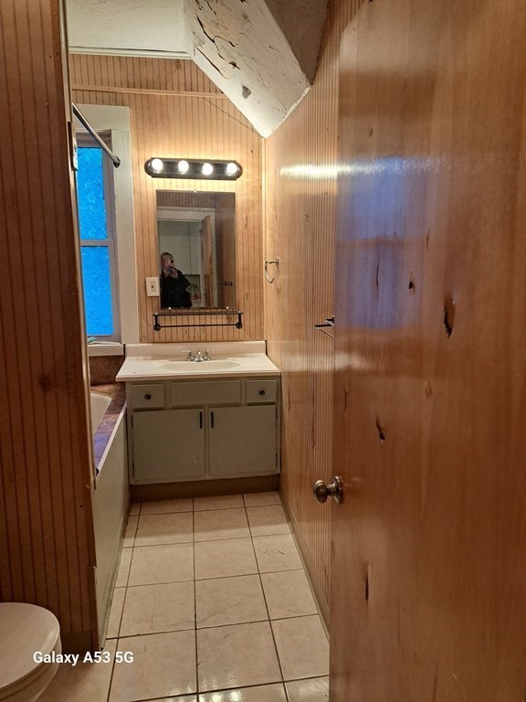 98 Brookline Street, Unit 3 Worcester, MA 01603 - Photo 3 of 33 a bathroom with a sink a mirror and a bathtub