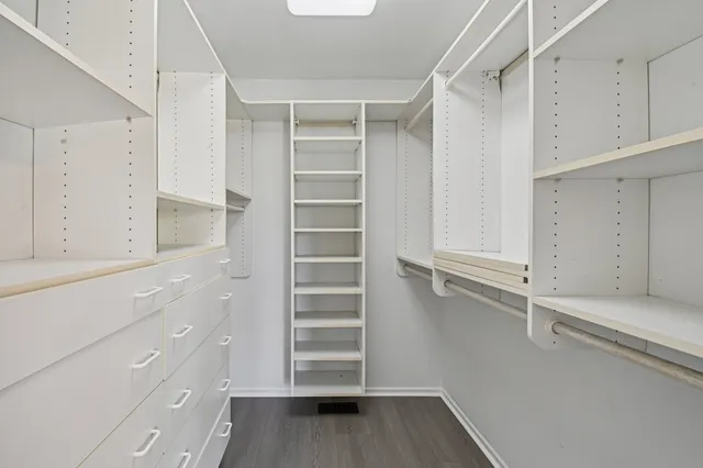 a view of walk in closet