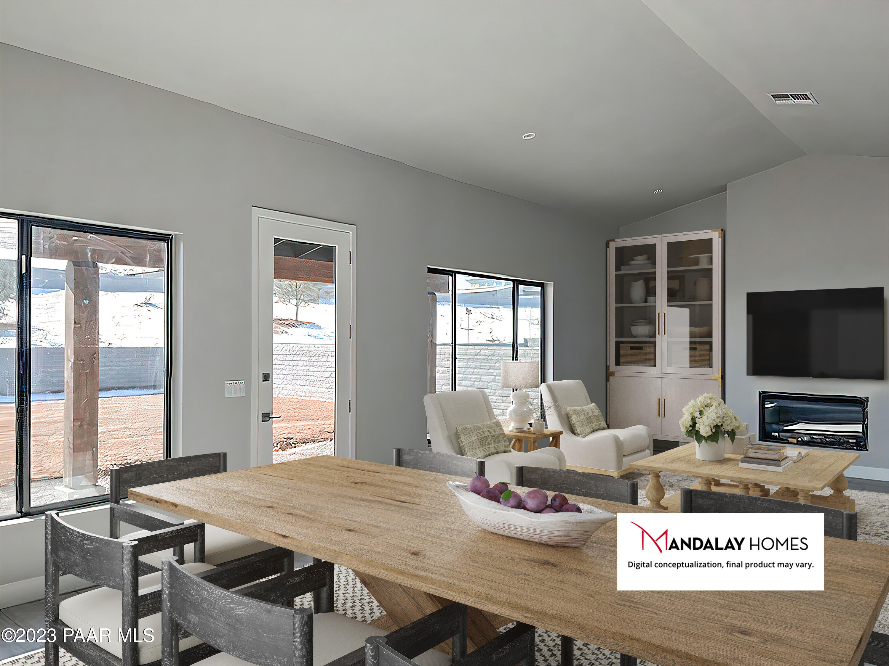5707 East Killen Loop Prescott Valley, AZ 86314 - Photo 5 of 28 a view of a dining room with furniture window and outside view