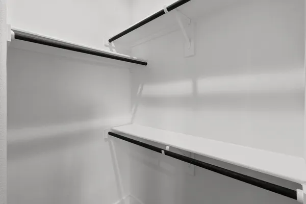 a close view of closet