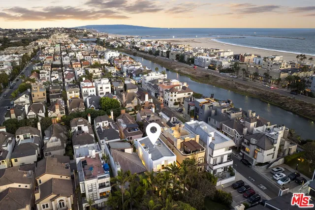 an aerial view of a city