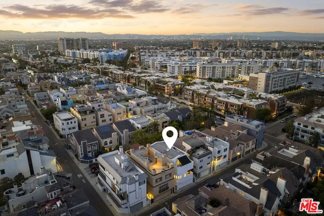 an aerial view of multiple house