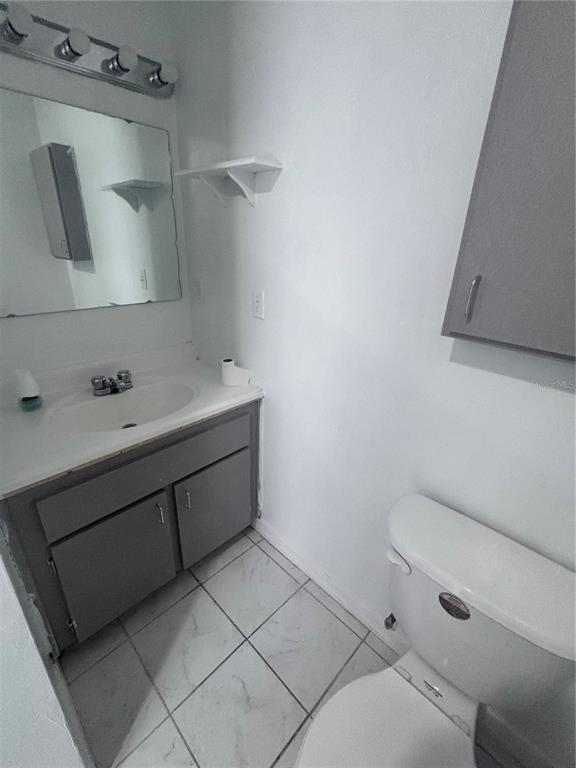 11806 Southeast 72nd Terrace Road Belleview, FL 34420 - Photo 11 of 13 a bathroom with a sink toilet and mirror