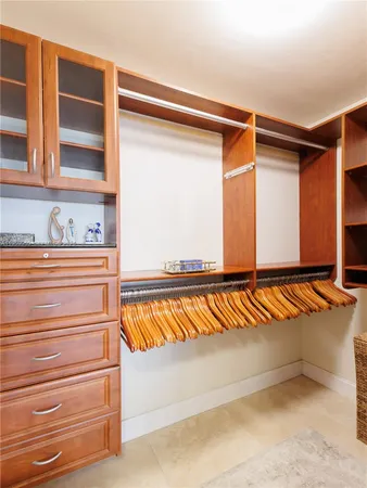 a view of walk in closet