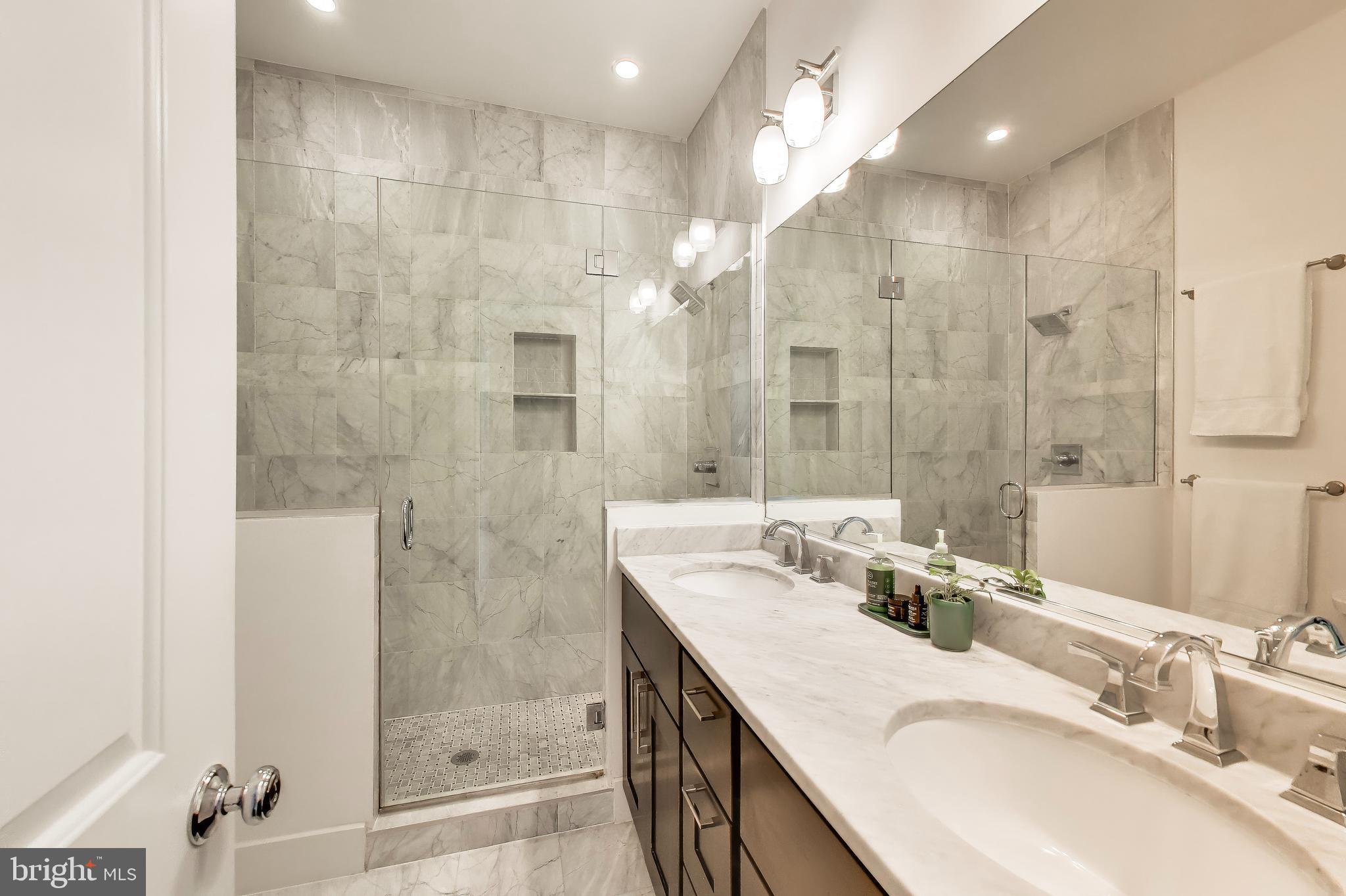 1241 Shepherd Street Northwest, Unit 3 Washington, DC 20011 - Photo 11 of 33 lux glass showered bath