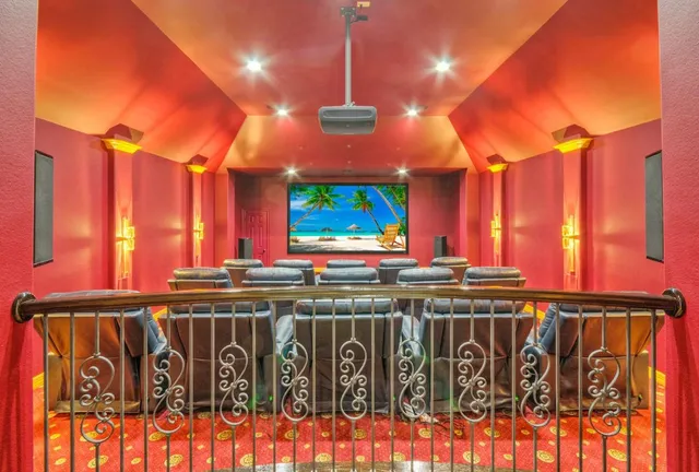 a view of a table and chairs in the patio
