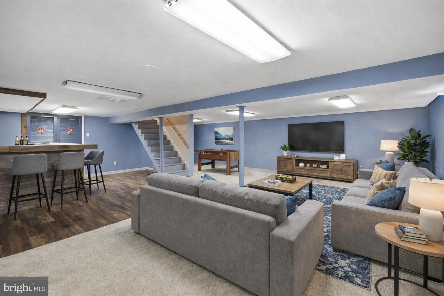 501 Windover Road Hatboro, PA 19040 - Photo 38 of 41 Virtually Staged Finished Basement