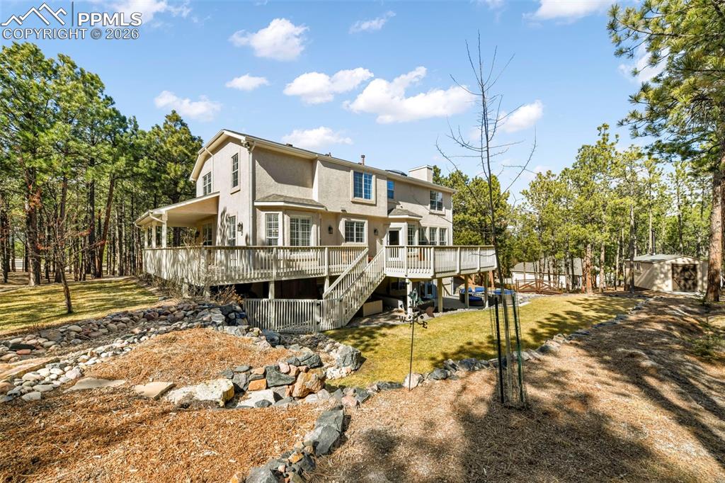 17725 Martingale Road Monument, CO 80132 - Photo 41 of 50 a view of a house with swimming pool
