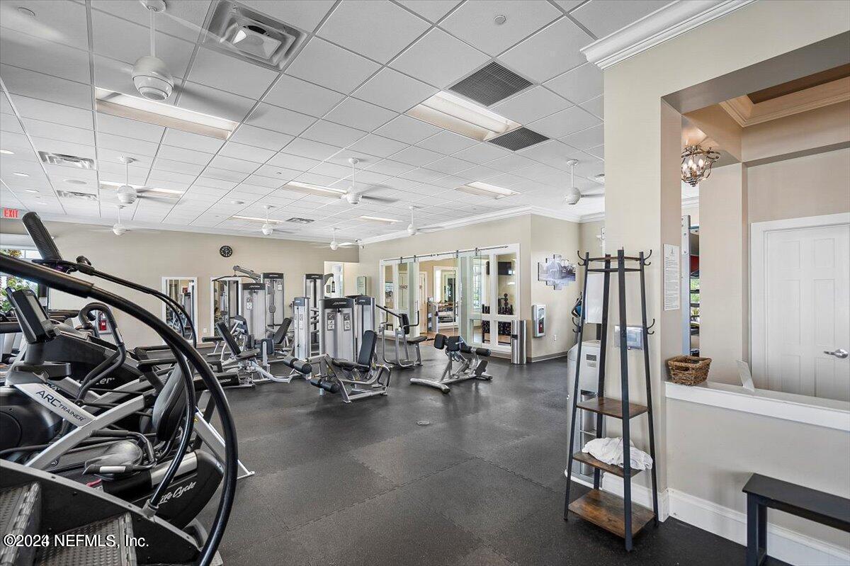 70 Stargaze Lane St. Augustine, FL 32095 - Photo 34 of 41 a view of a room with gym equipment