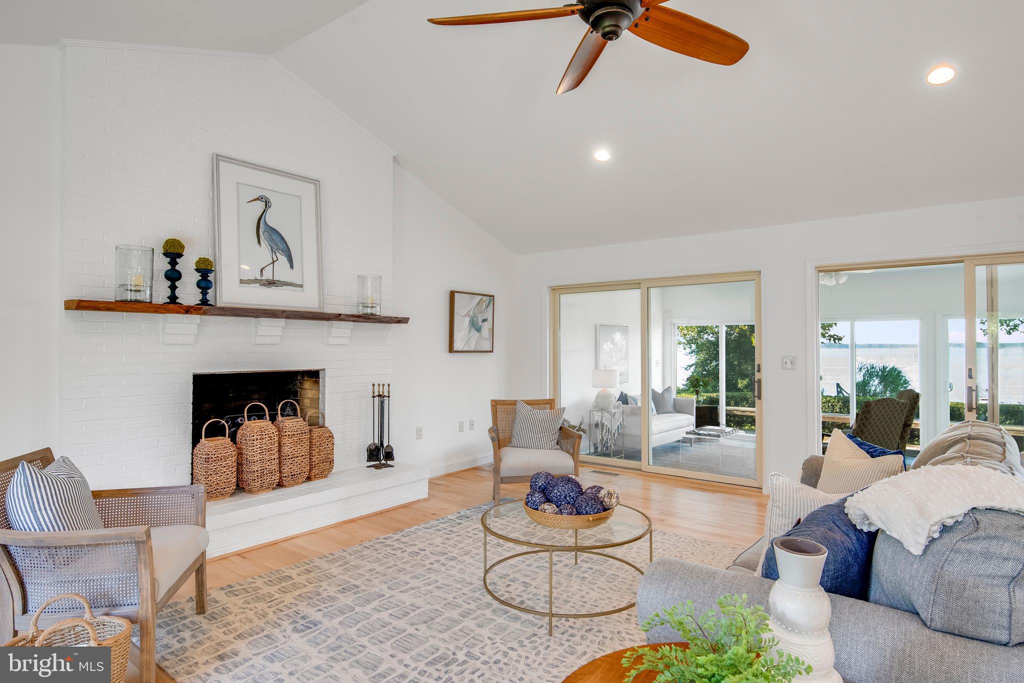 1094 River Bay Road Annapolis, MD 21409 - Photo 21 of 101 2 story Living / family room w/ wood burning FP