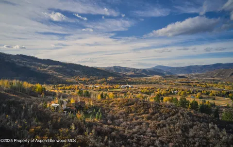 a view of city and mountain