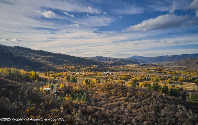 a view of city and mountain