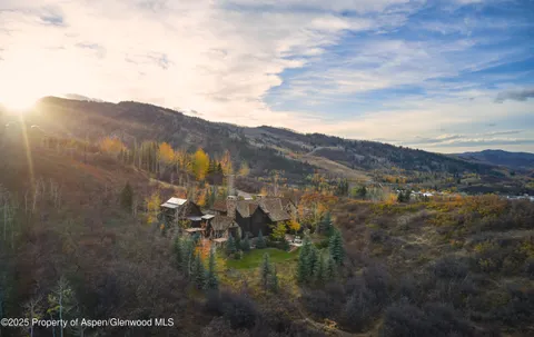 a view of a lake with mountain