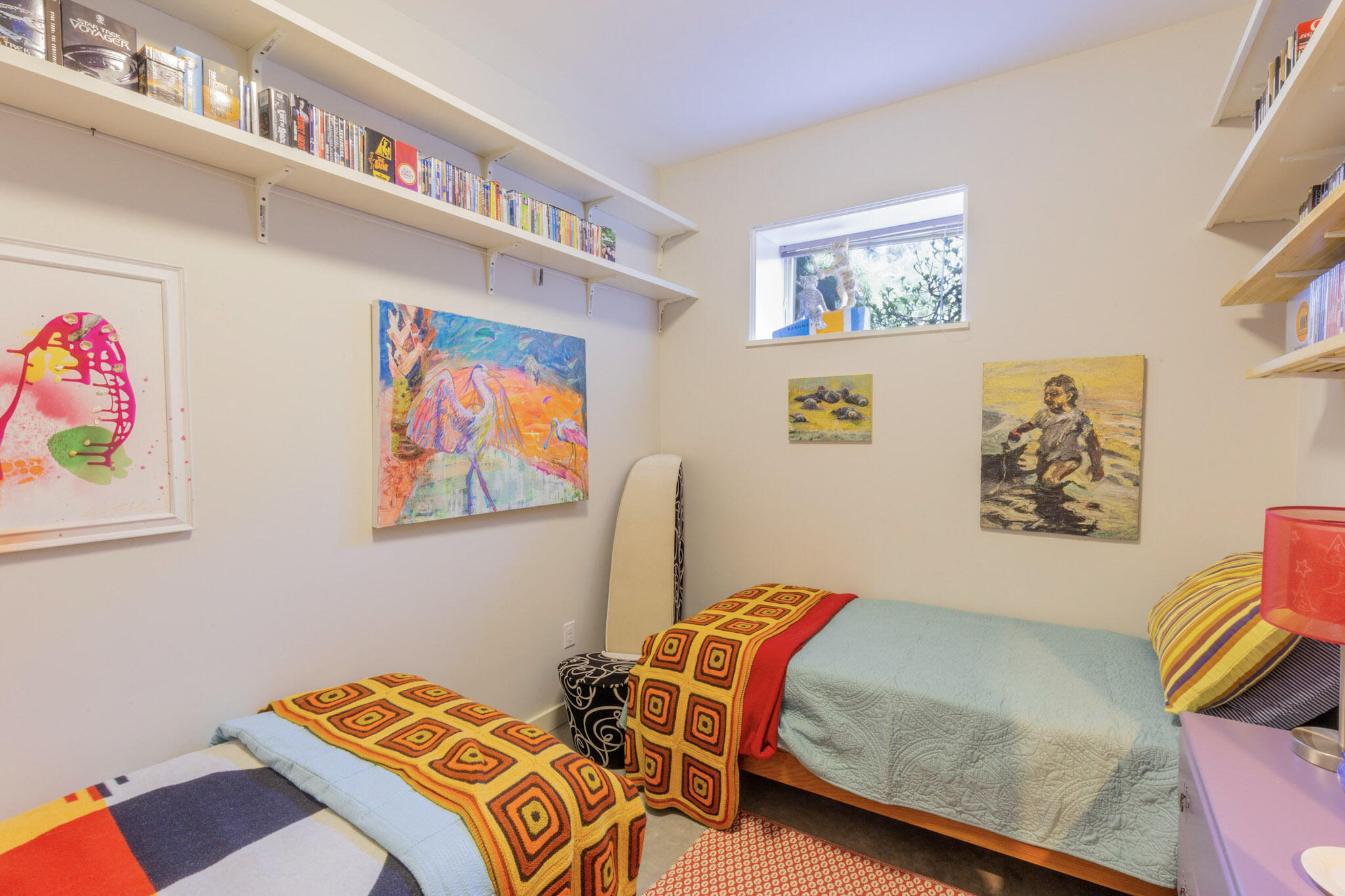 75 Richman Lane Wellfleet, MA 02667 - Photo 34 of 72 a bedroom with a bed and painting on the wall