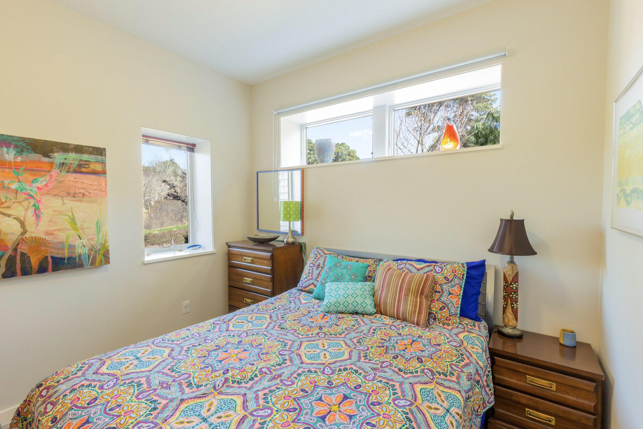 75 Richman Lane Wellfleet, MA 02667 - Photo 37 of 72 a bedroom with a bed and wooden floor