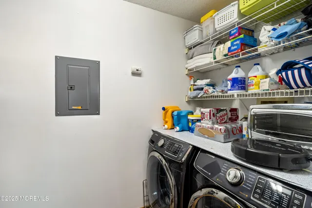 a view of storage and utility racks