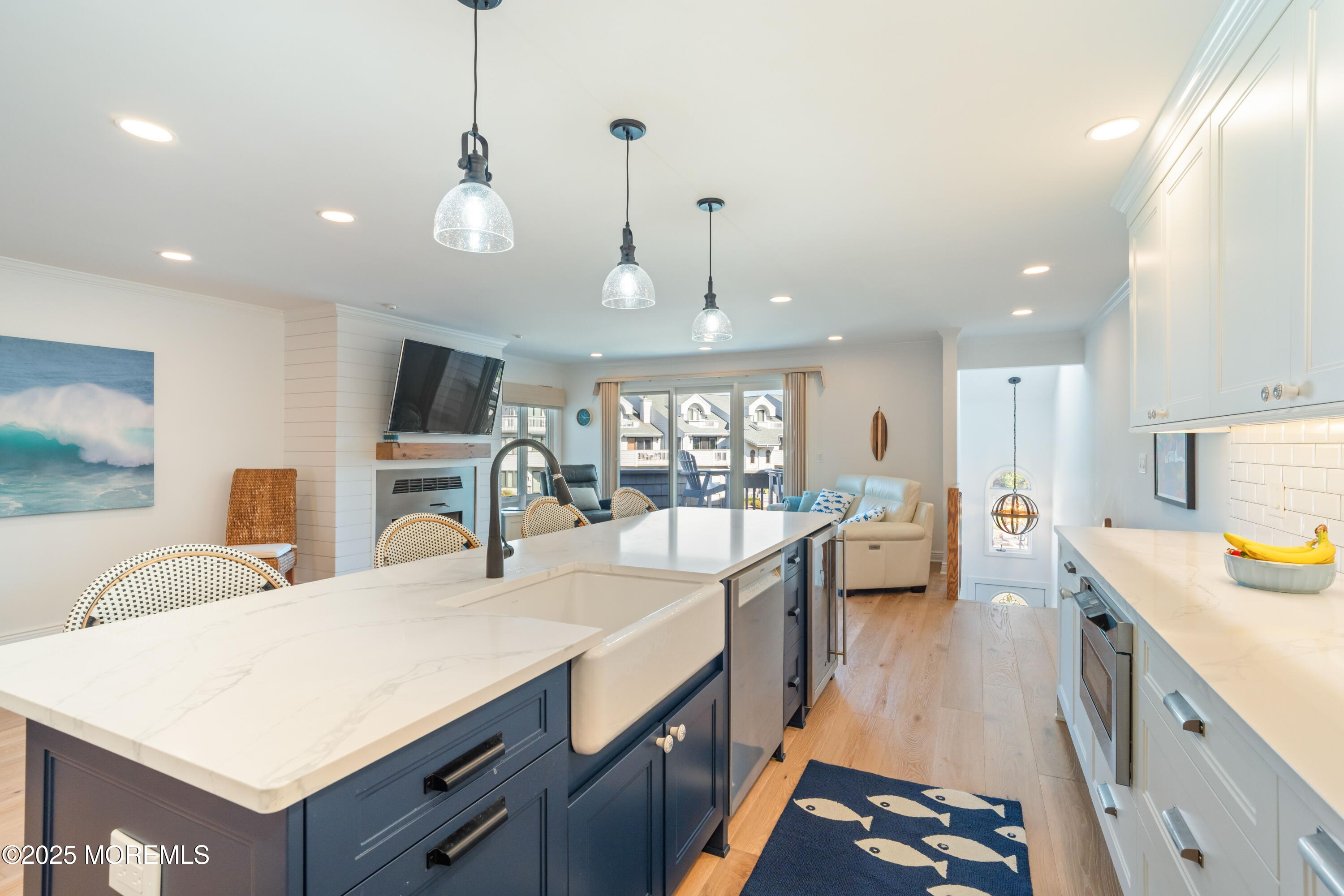 118 Ashley Avenue Brielle, NJ 08730 - Photo 14 of 34 a large kitchen with kitchen island a large island in it