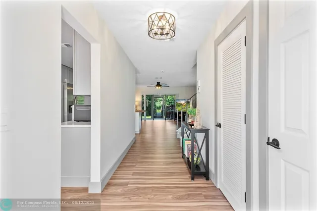 a view of front door