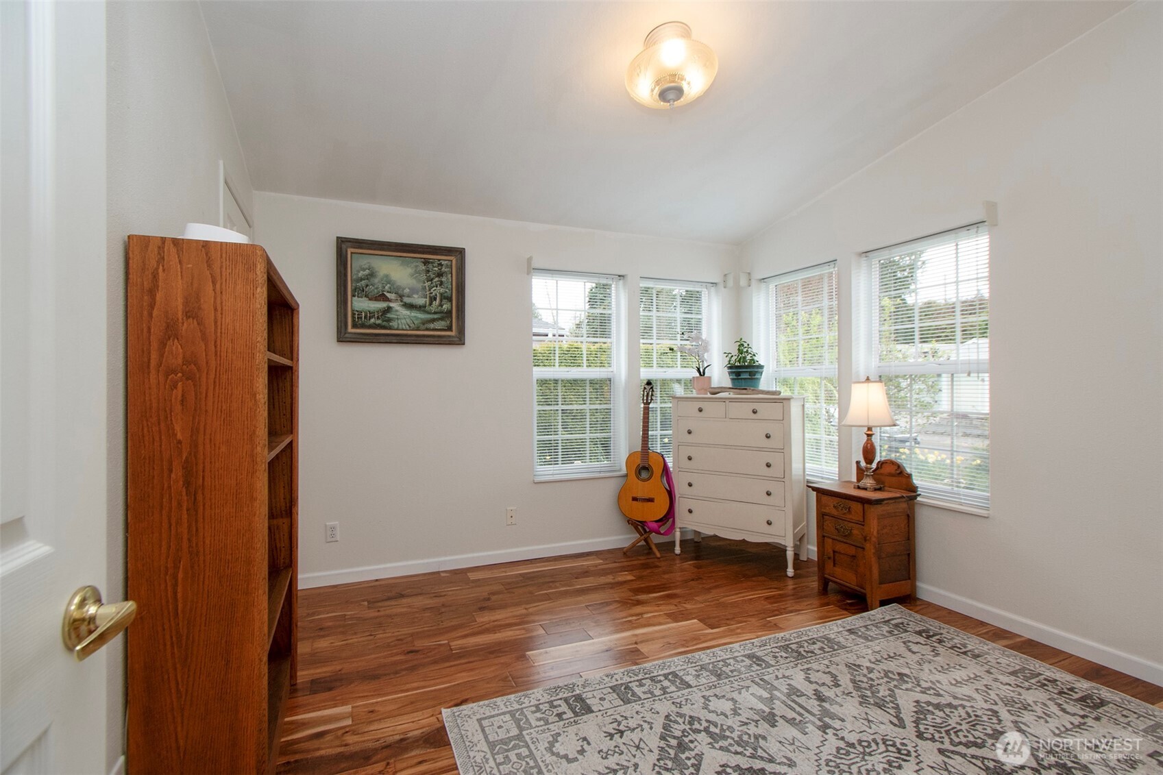 151 Green Meadows Drive Sequim, WA 98382 - Photo 25 of 40 a view of a workspace with furniture and a window