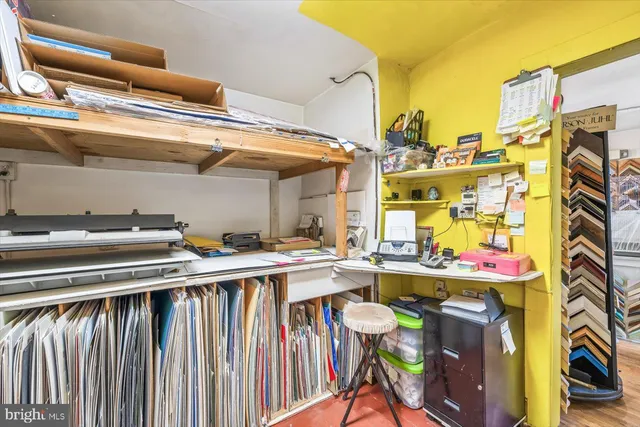 a room with storage and utility