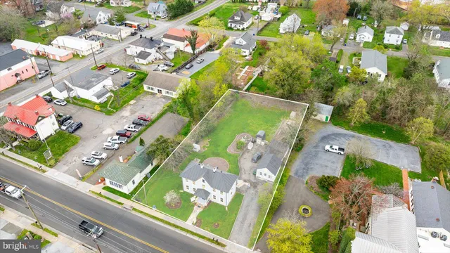 an aerial view of a city