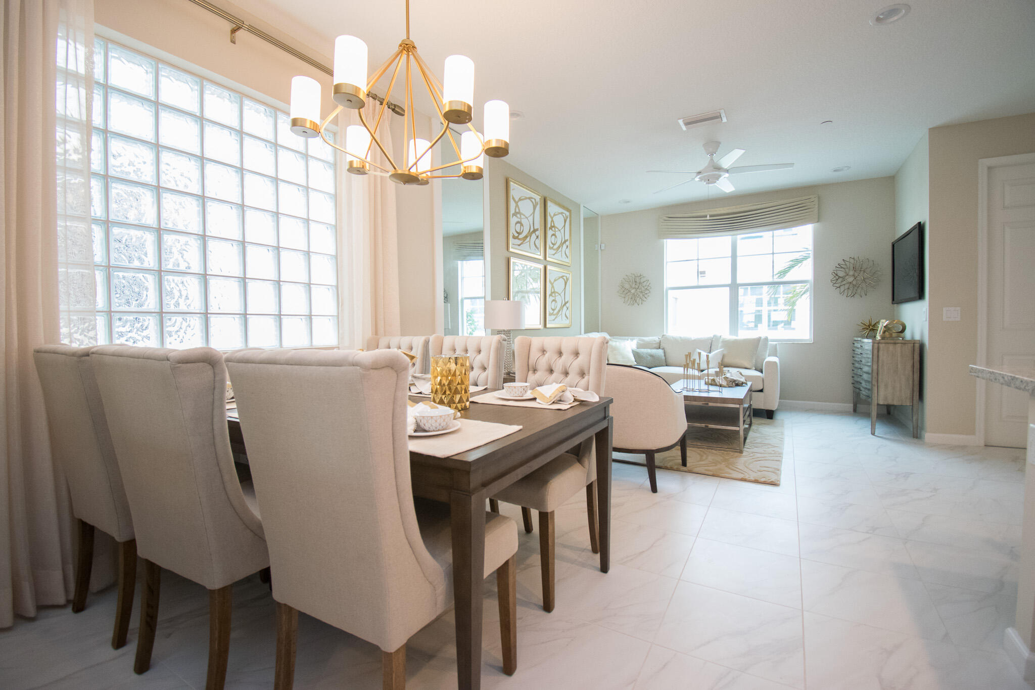 14426 Emerald Pl Way Delray Beach, FL 33484 - Photo 4 of 15 a view of a dining room with furniture and a chandelier