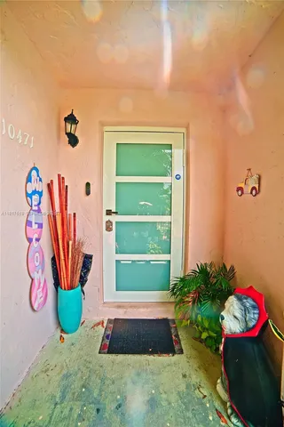 a front view of a house with outdoor space