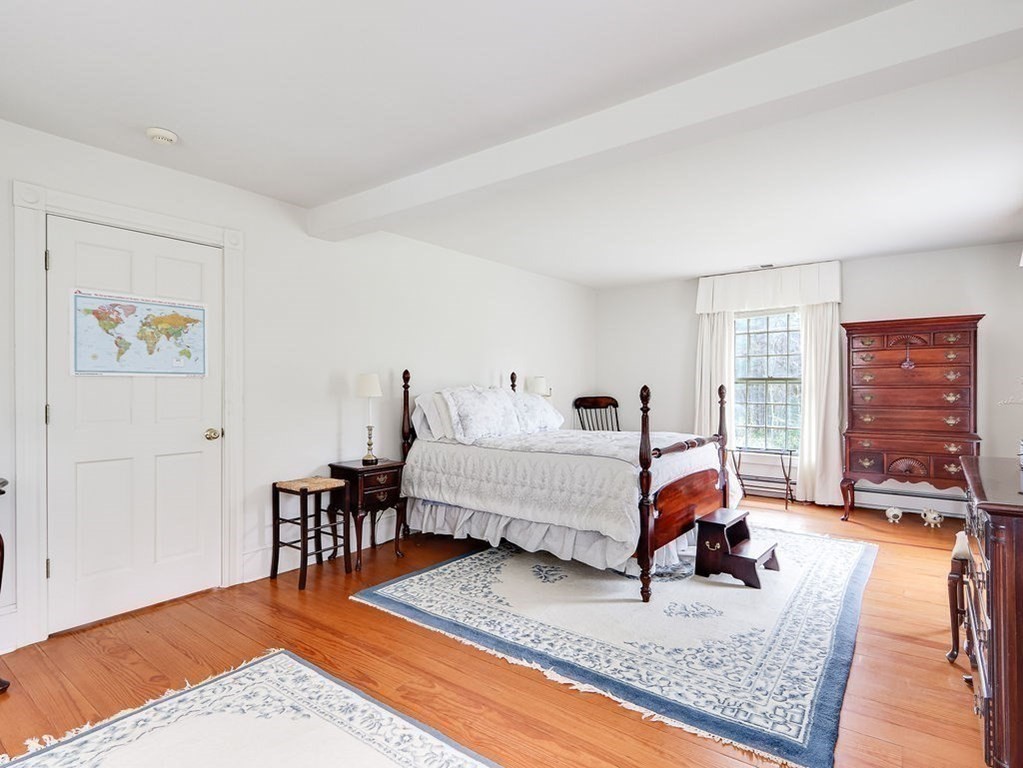 178 Dedham Street Dover, MA 02030 - Photo 19 of 42 a bedroom with furniture and a wooden floor