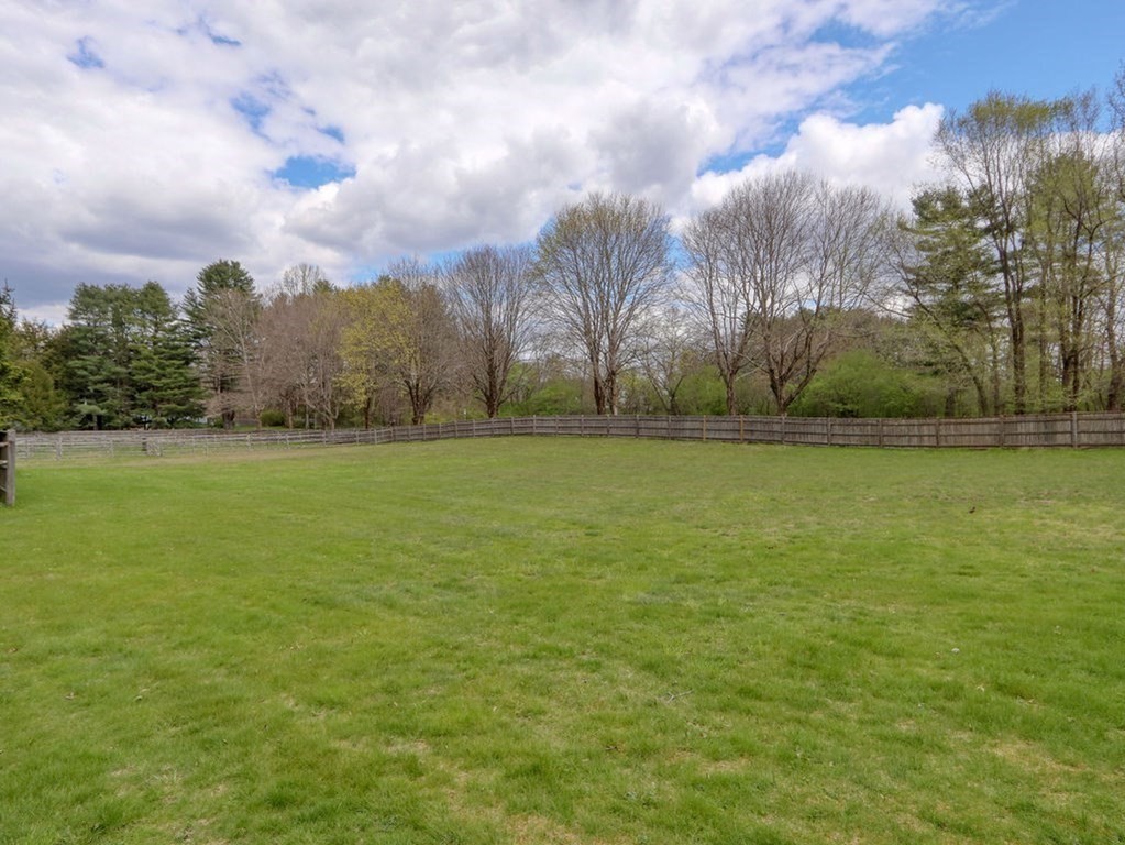 178 Dedham Street Dover, MA 02030 - Photo 4 of 42 a view of a field with trees in background
