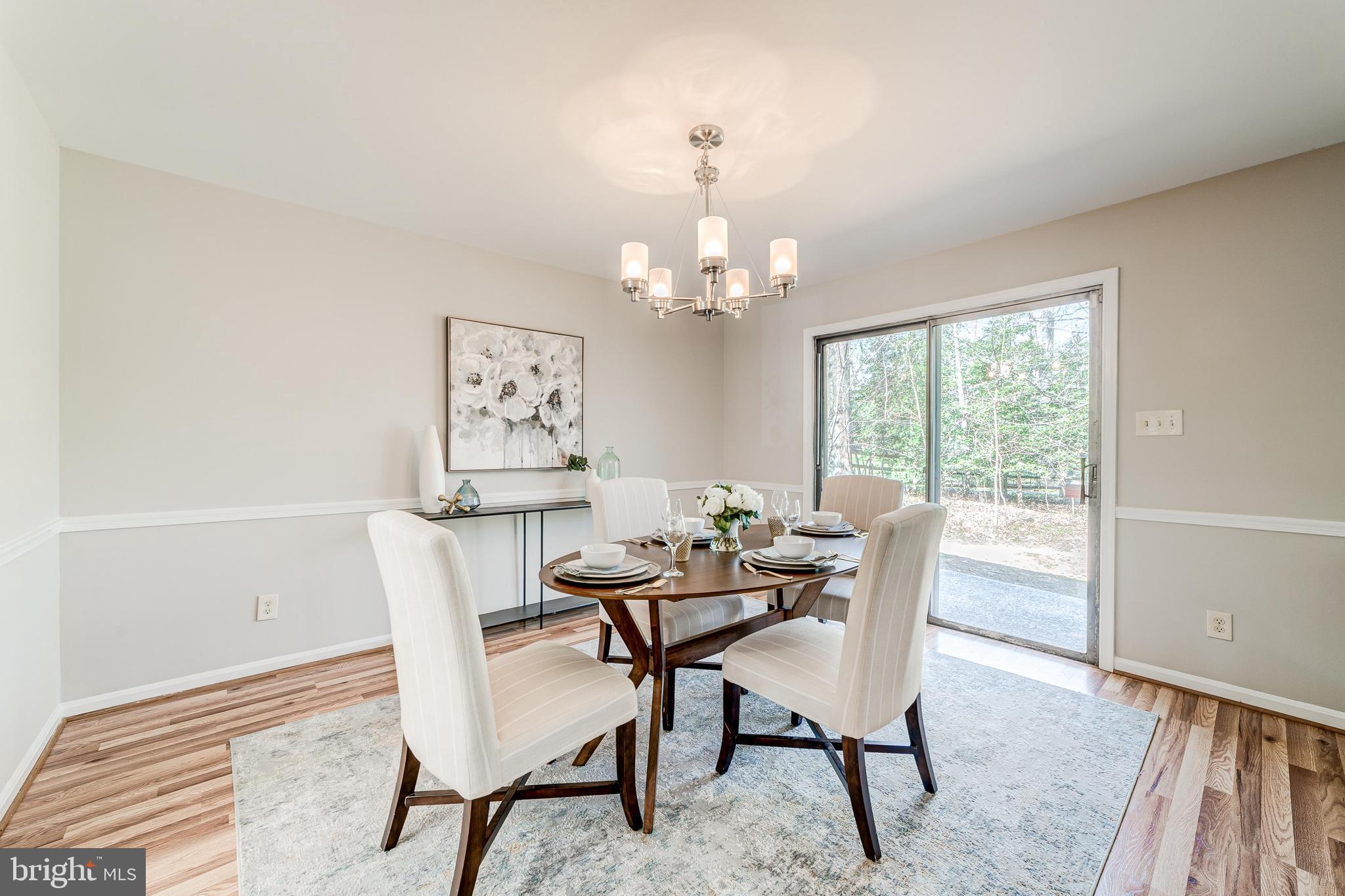 2520 Trophy Lane Reston, VA 20191 - Photo 15 of 47 Formal dining room with sliding glass door to back