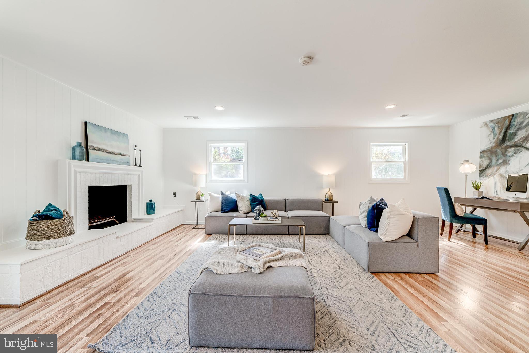 2520 Trophy Lane Reston, VA 20191 - Photo 36 of 47 Family room with wood burning fireplace