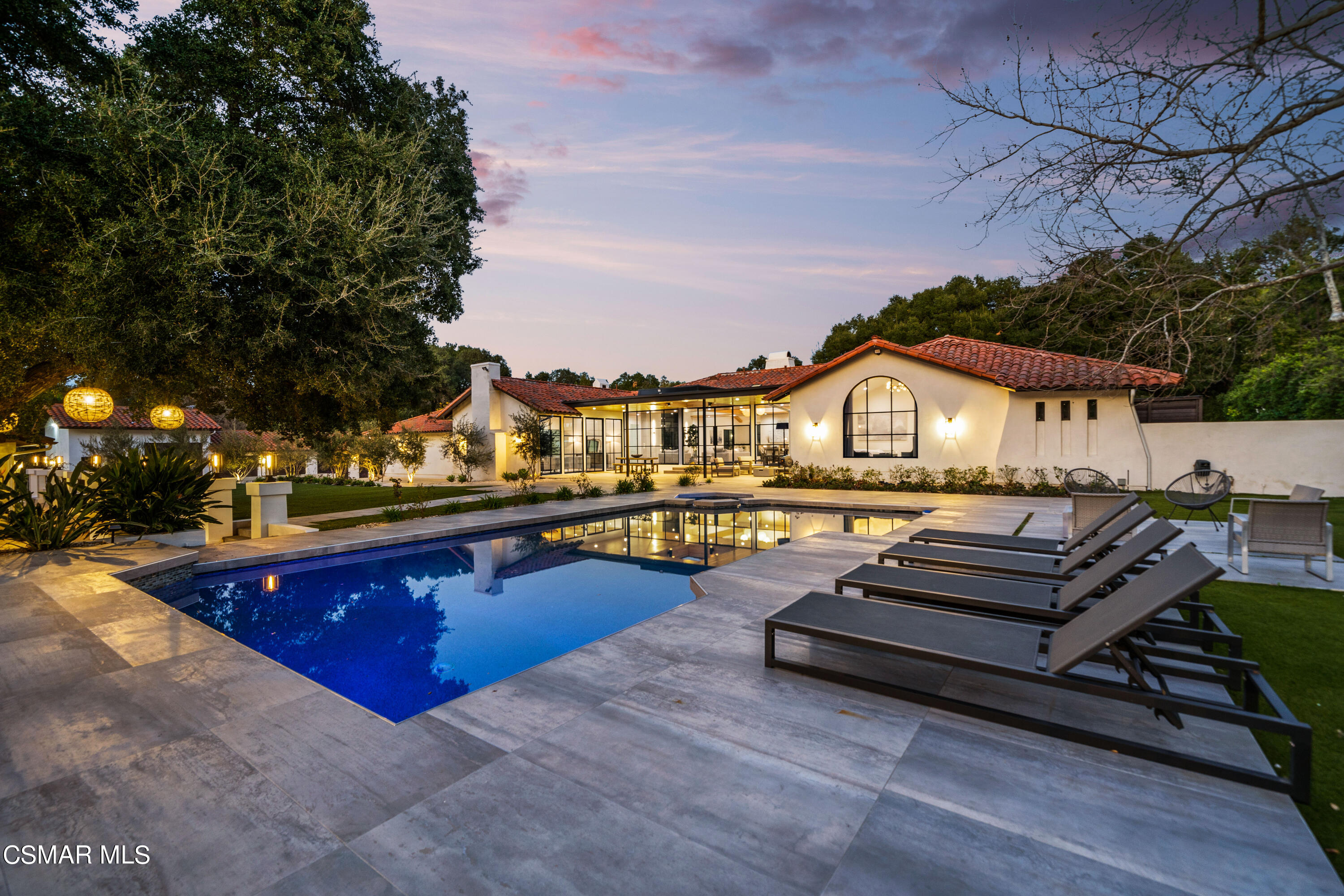 26205 Sand Canyon Road Canyon Country, CA 91387 - Photo 5 of 99 a view of swimming pool with seating area and trees around