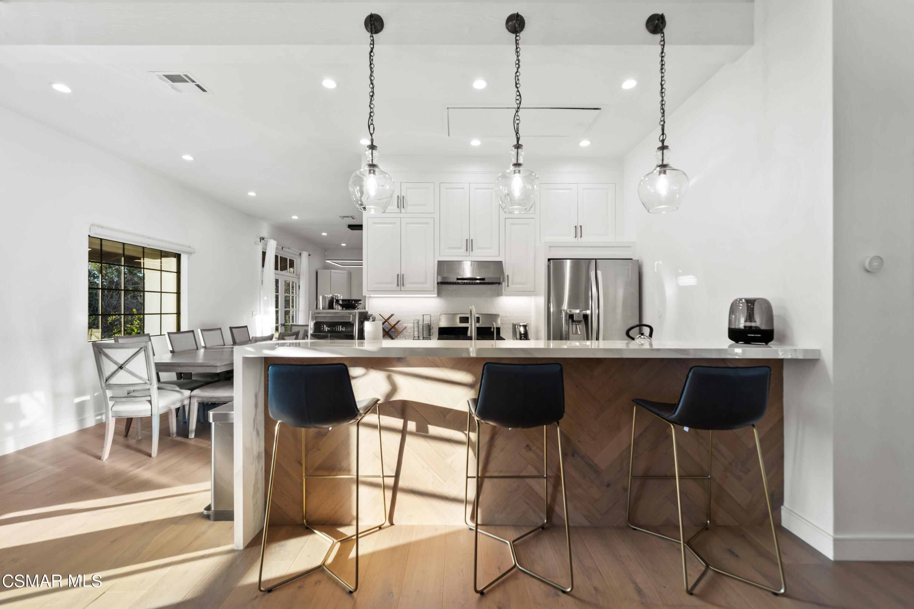 26205 Sand Canyon Road Canyon Country, CA 91387 - Photo 85 of 99 a living room with stainless steel appliances kitchen island granite countertop furniture and a view of kitchen