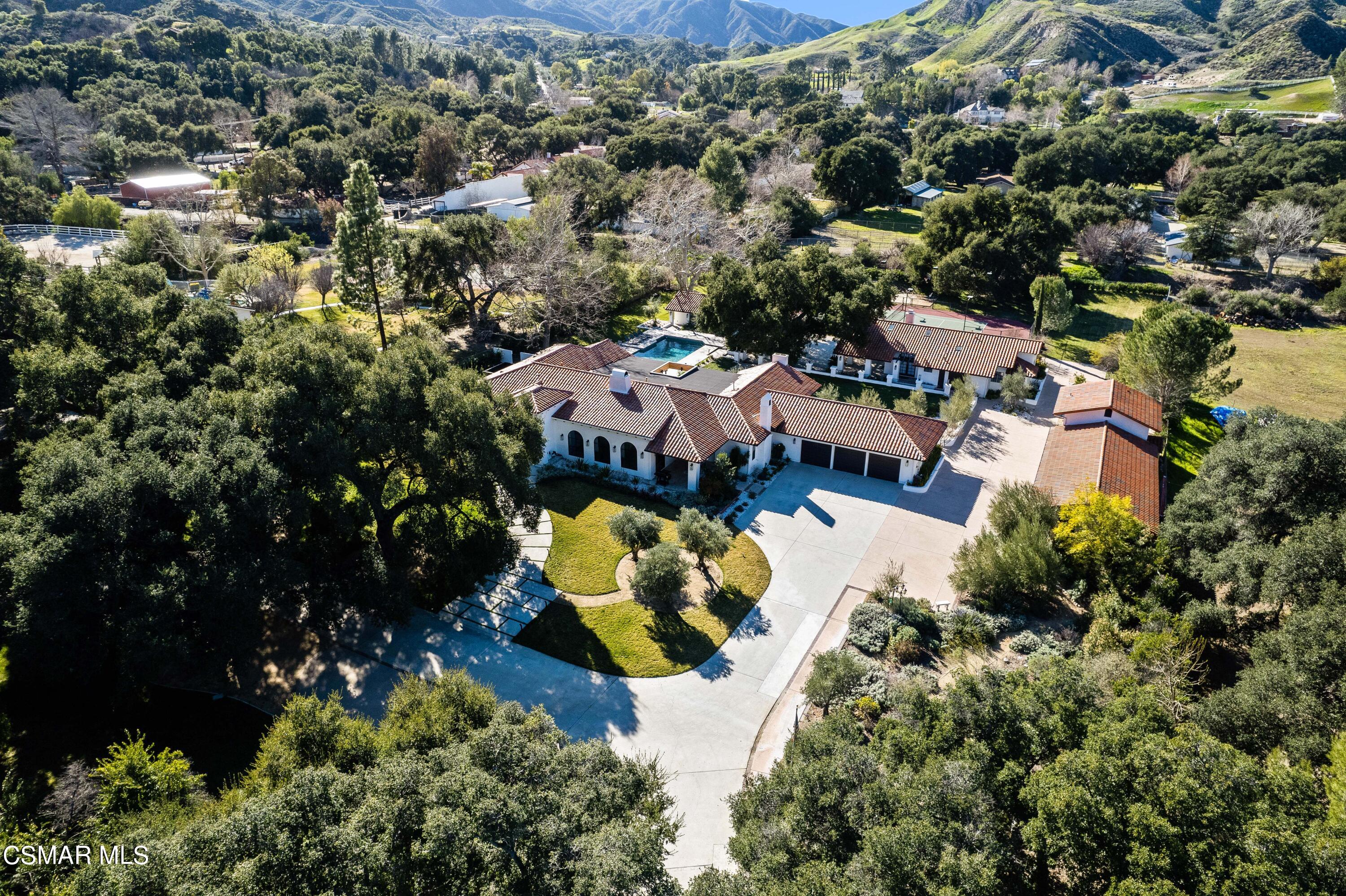 26205 Sand Canyon Road Canyon Country, CA 91387 - Photo 98 of 99 an aerial view of a house with a yard