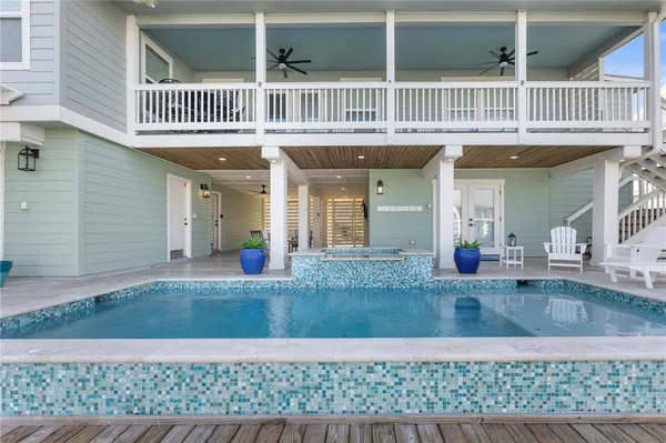 a view of a house with a patio
