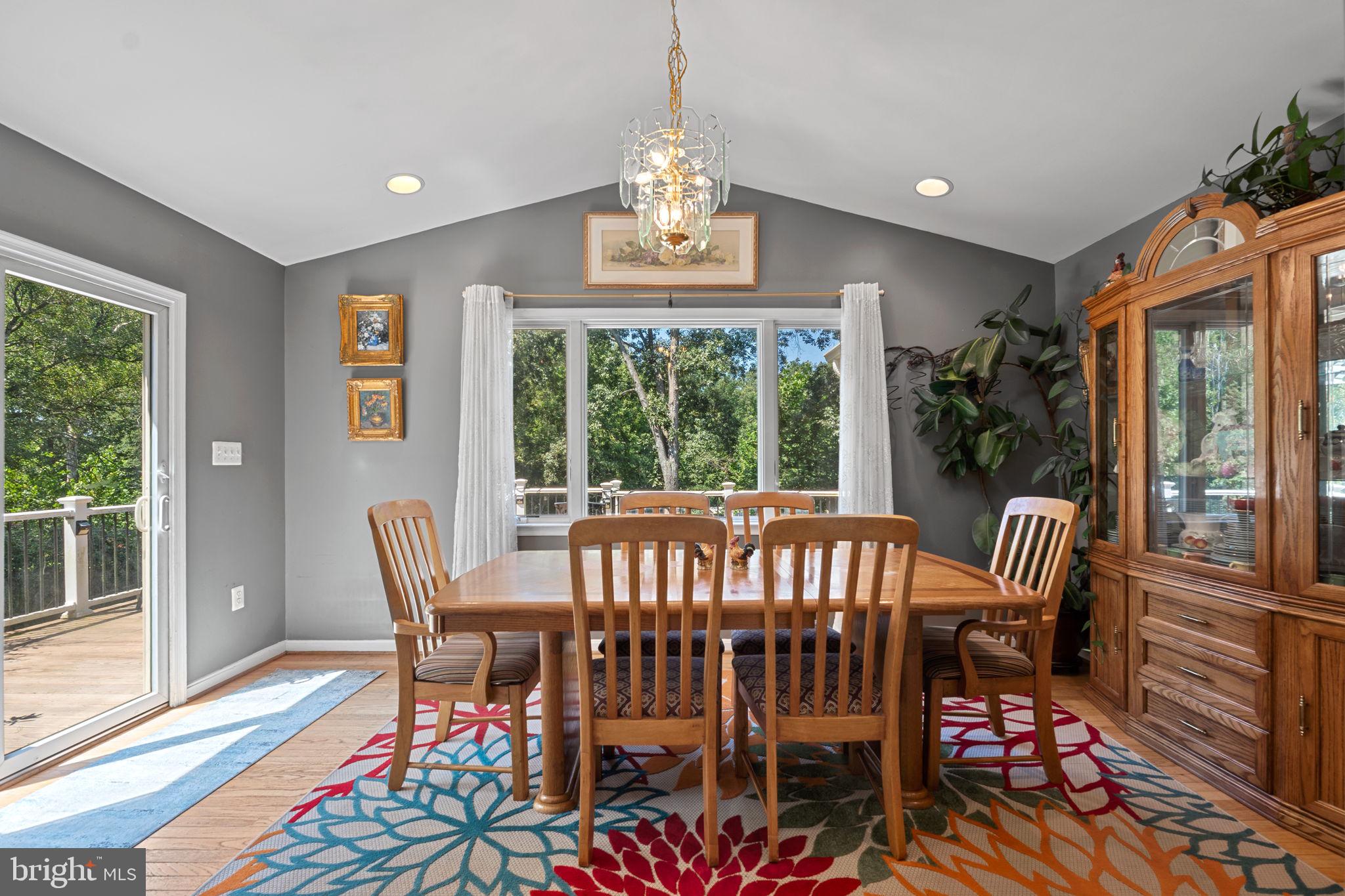 23439 Watson Road Leesburg, VA 20175 - Photo 15 of 41 a view of a dining room with furniture window and outside view
