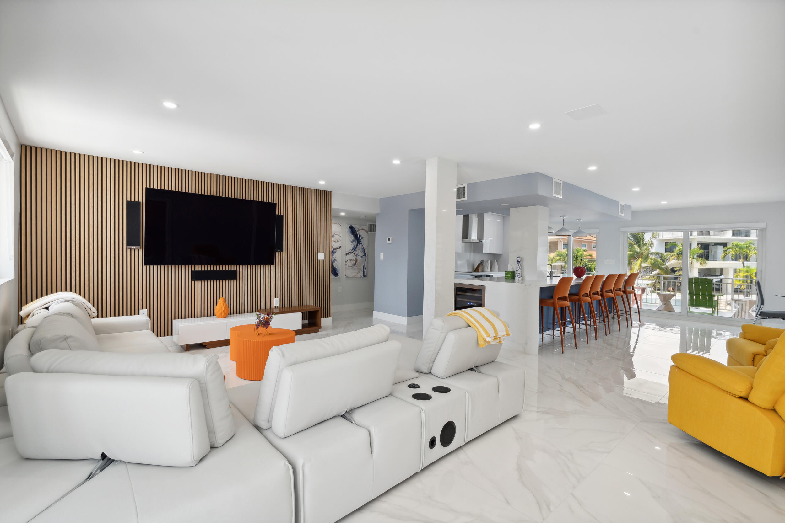 238 Atlantic Boulevard Key Largo, FL 33037 - Photo 30 of 104 a living room with furniture and a flat screen tv