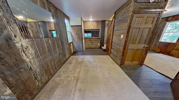 a view of hallway with stairs