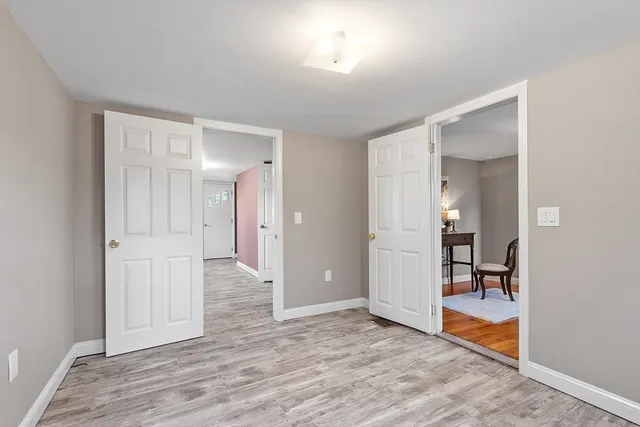 wooden floor in a room