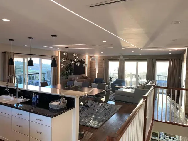 a close view of water heater room