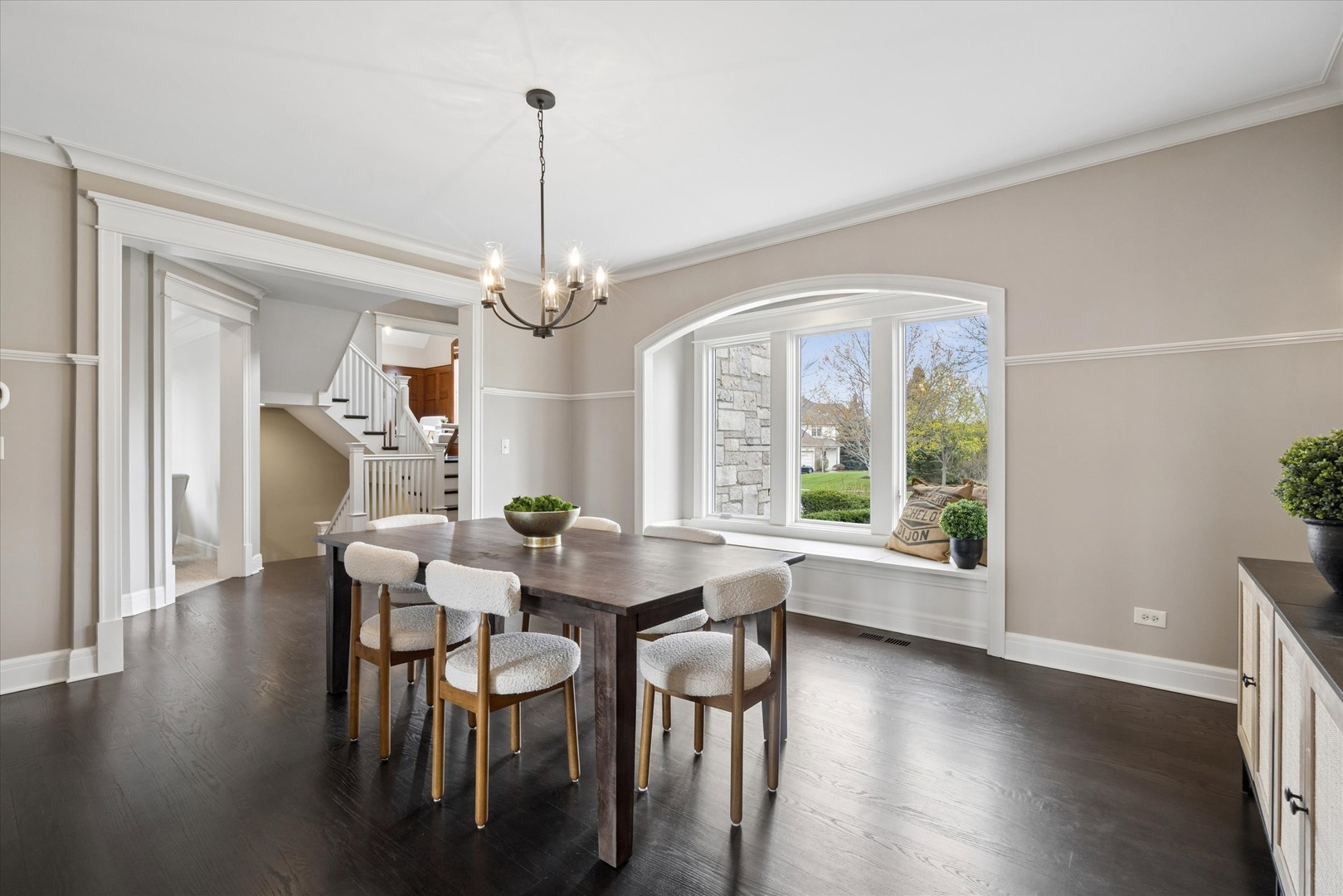521 River Ridge Drive St. Charles, IL 60175 - Photo 12 of 46 a view of a dining room with furniture window and wooden floor