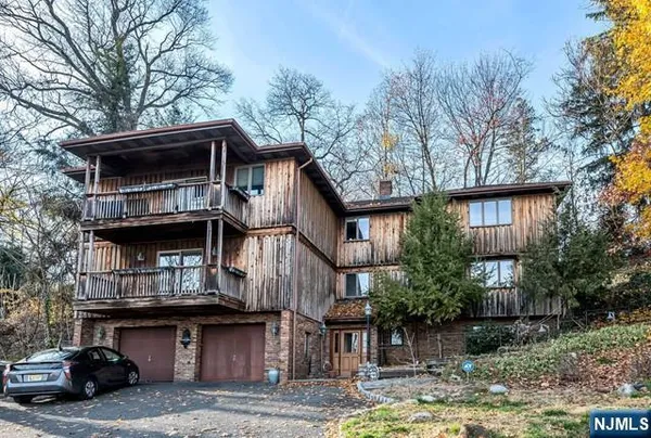 a view of a house with a balcony