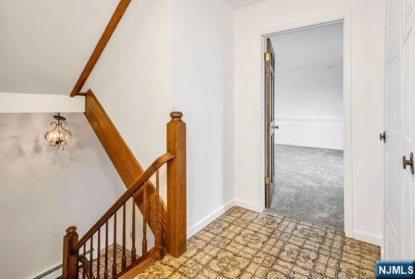 a view of an entryway with staircase