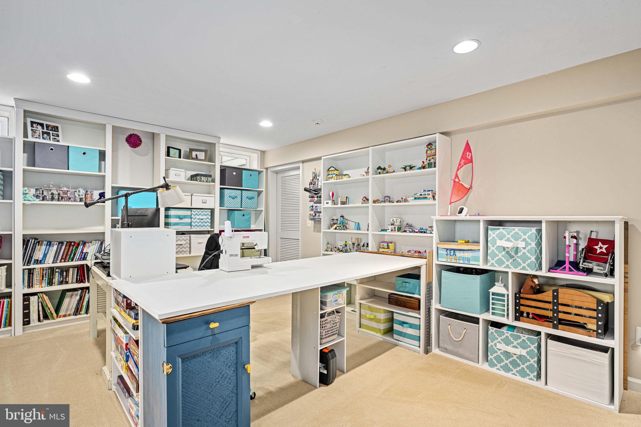 5505 Altenbury Loop Gainesville, VA 20155 - Photo 47 of 62 a room with a bookshelf and a wooden floor