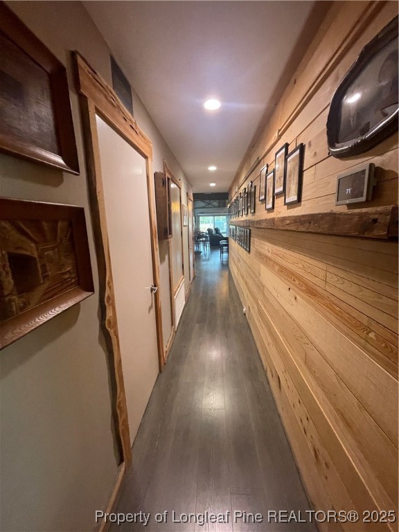 5671 Stewart Road Godwin, NC 28344 - Photo 28 of 34 a view of a hallway with wooden floor