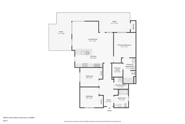 $1,298,000 | 1850 El Camino Real, Unit 210, Santa Clara, CA 95050